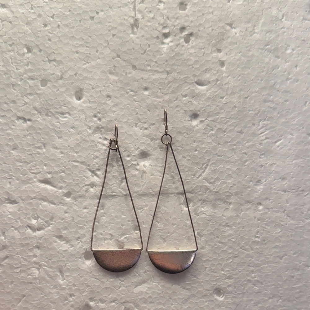 Elegant Silver Teardrop Earrings